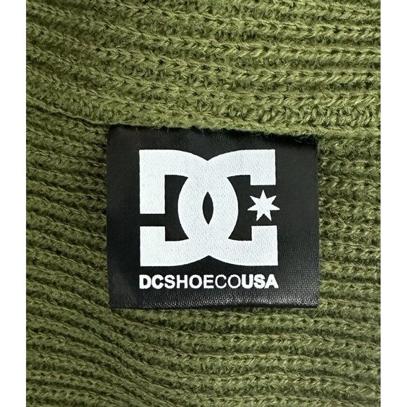 DC SHOES Unisex’s Beanie Hat Green One Size New - Picture 4 of 6